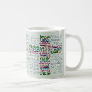 Christian Religiösa Ord Art Kor Kaffemugg