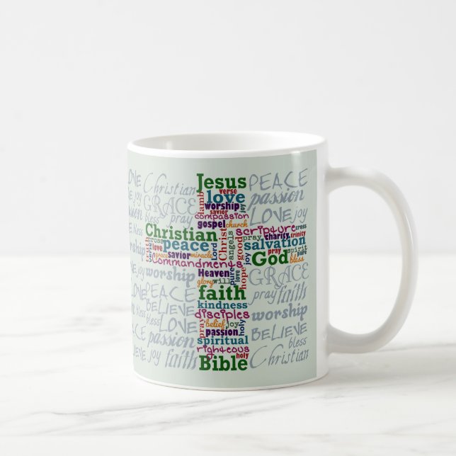Christian Religiösa Ord Art Kor Kaffemugg (Höger)