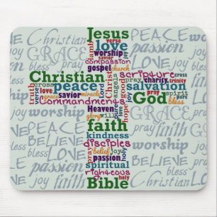 Christian Religiösa Ord Art Kor Musmatta