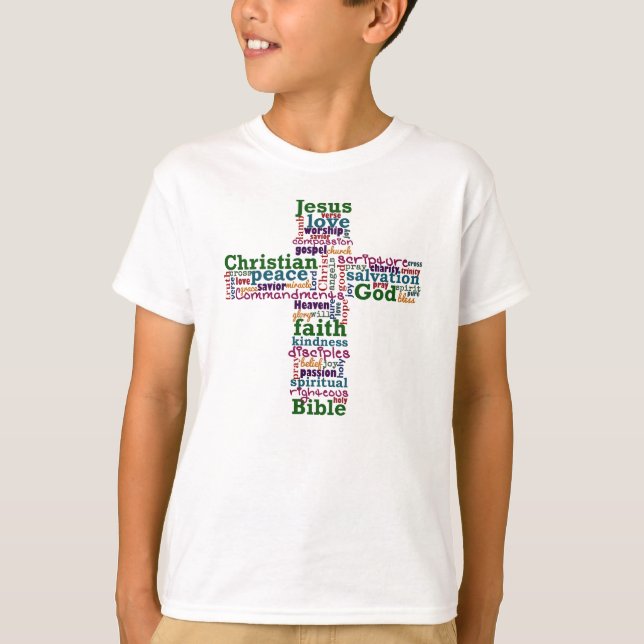 Christian Religiösa Ord Art Kor T-shirt (Framsida)