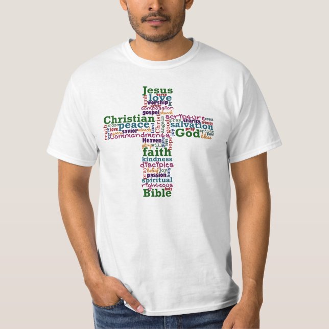 Christian Religiösa Ord Art Kor Tee (Framsida)
