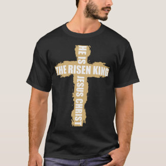 Christian Religiösa Tshirt Han är Risen Kung Je T Shirt
