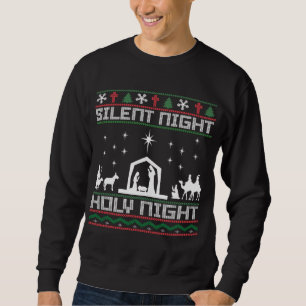 Christian Religiösa Ugly jul Sweater Top Lång Ärmad Tröja