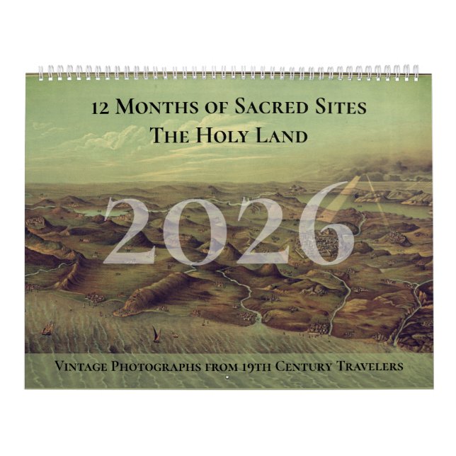 Christian Religious Faith Holy Land Sites Kalender (Omslag)