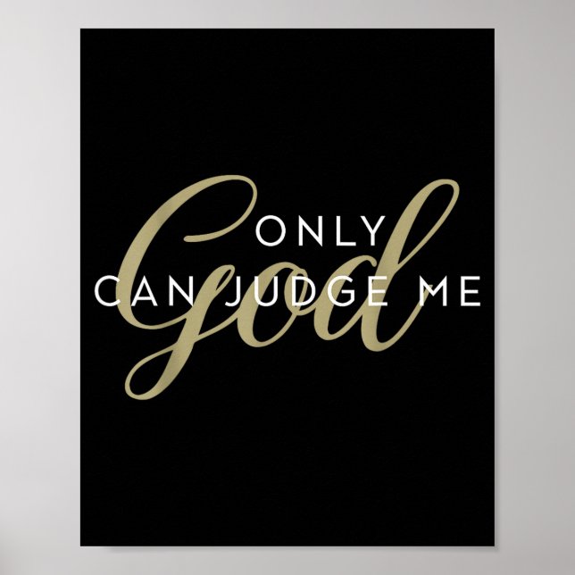Christian Religious Men And Women Only God Can Jud Poster (Framsidan)