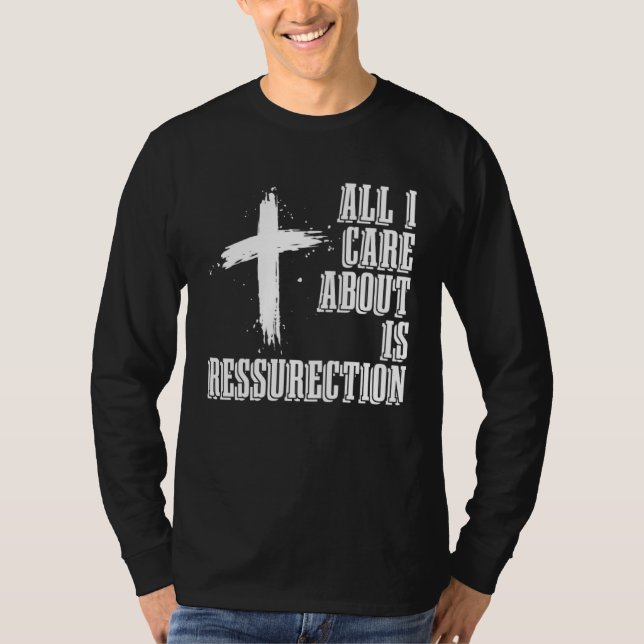 Christian Ressurection Catholic Religion Jesus Chr T Shirt (Framsida)