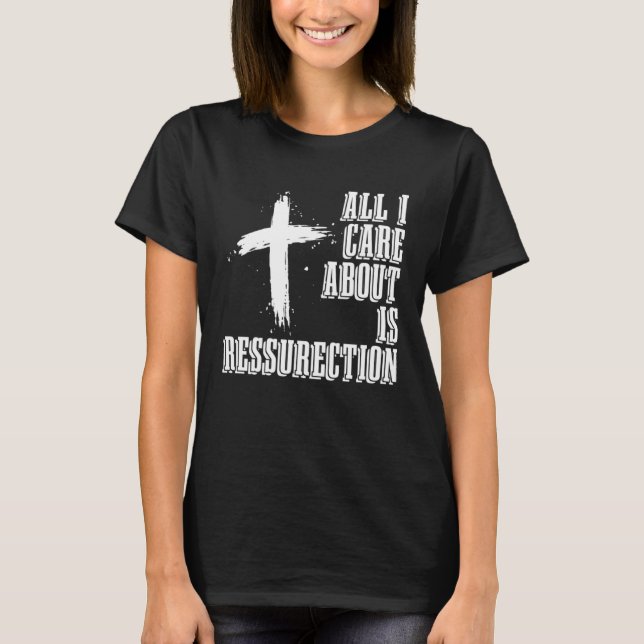 Christian Ressurection Catholic Religion Jesus Chr T Shirt (Framsida)