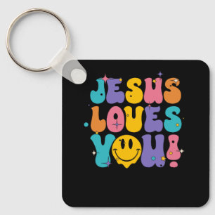 Christian Retro Jesus Kärlek Du Religiösa Faith Go Nyckelring
