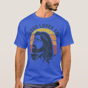 Christian Retro Jesus Kärlek Gud Behålla hans Prom T Shirt