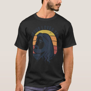 Christian Retro Jesus Kärlek Gud Behålla hans Prom T Shirt