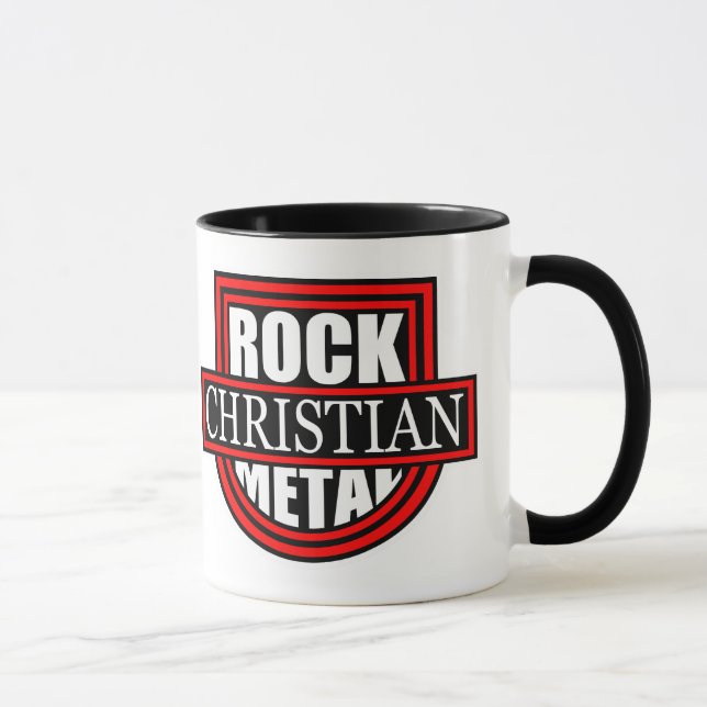 Christian Rock/Metal White/Black Coffee Mug Mugg (Höger)