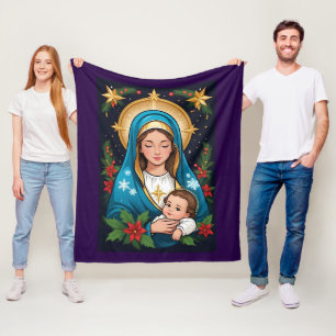 Christian Roman Catholic Virgin Mary Jul Fleecefilt