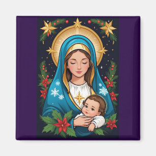 Christian Roman Catholic Virgin Mary Jul Magnet