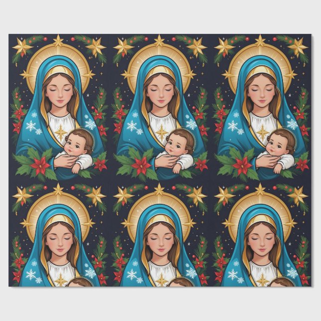 Christian Roman Catholic Virgin Mary Jul Presentpapper (Platt)