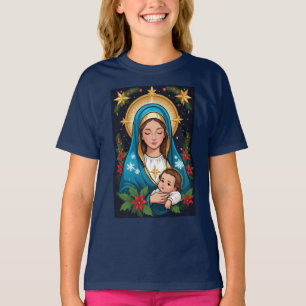 Christian Roman Catholic Virgin Mary Jul T Shirt