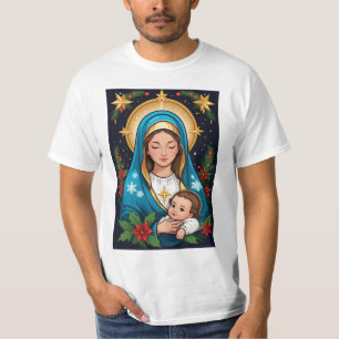 Christian Roman Catholic Virgin Mary Jul T Shirt