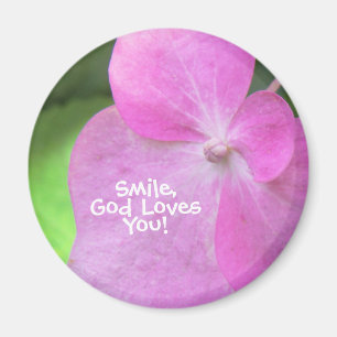 Christian Rosa Flower - Smilgud Kärlek du Magnet