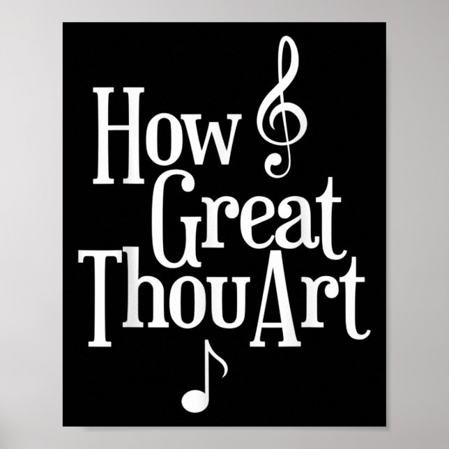 Christian S Hur Underbar Thou Art Poster (Framsidan)