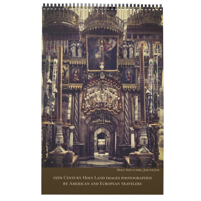 Christian Sacred Sites Bible Calendar Kalender (Baksida)