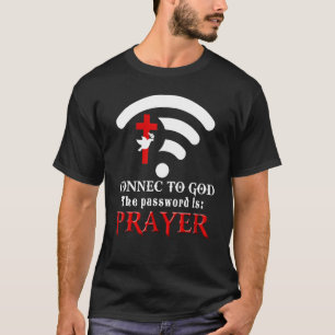 Christian säger Connect to God att lösenordet är P T Shirt