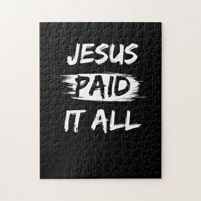 Christian Salvation Quote Forgief Gift Pussel (Vertikal)