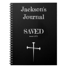 Christian SAVED Journal med 3 Nagel Kor Anteckningsbok