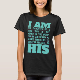 Christian Scripture Bible Verse Faith Gud Daughte T Shirt