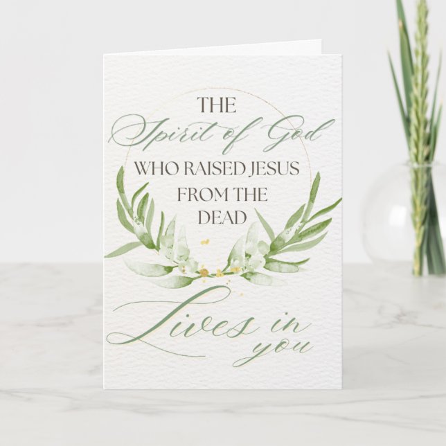 Christian Scripture Easter Card Helgkort (Framsida)