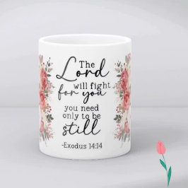 Christian Scripture Floral Mug Kaffemugg
