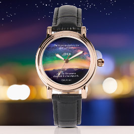 Christian Scripture för Starry Nght Himlar Anpassn Armbandsur