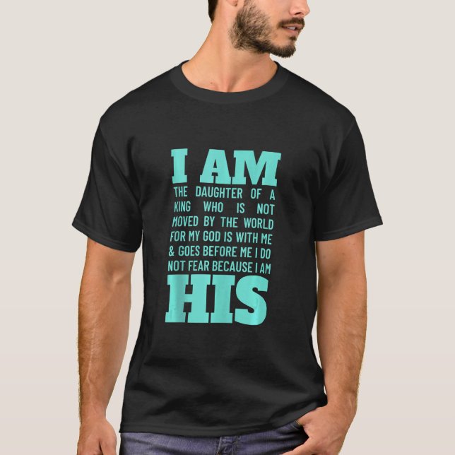 Christian Scripture Gift Bible Verse Faith God Dau T Shirt (Framsida)