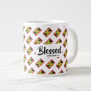 Christian Scripture JAMAICA GRENADA Dual Bled Jumbo Mugg