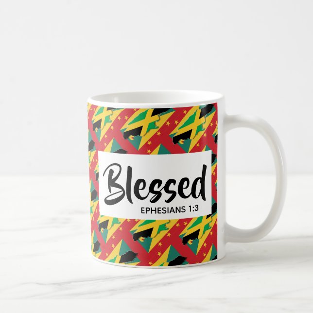 Christian Scripture JAMAICA GRENADA Dual Bled Kaffemugg (Höger)