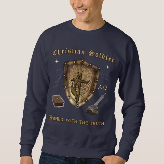 Christian Scripture Lång Ärmad Tröja (Framsida)