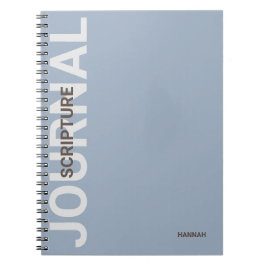 Christian Scripture Personlig Blue Journal Anteckningsbok