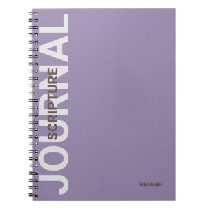 Christian Scripture Personlig Lila Journal Anteckningsbok