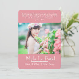 Christian Scripture Photo Studenten Announcement/ Inbjudningar