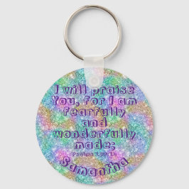 Christian Self Esteem Bible Verse Psalm 139 Namn Nyckelring