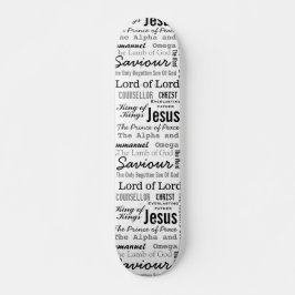Christian Seventeen Namn of Jesus Mini Skateboard Bräda 18,5 Cm