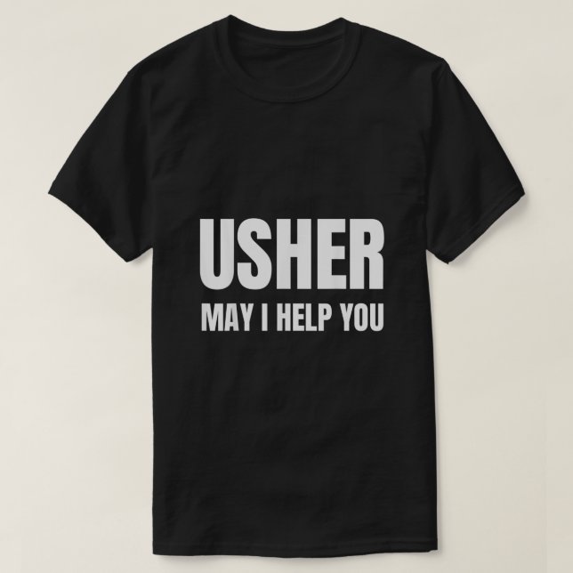 Christian Shirt Usher-kyrkpresent1013 T Shirt (Design framsida)
