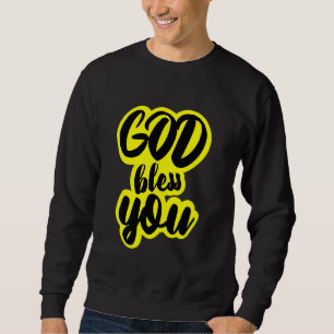 Christian Shirt Välsigna dig You Tshirt Lång Ärmad Tröja