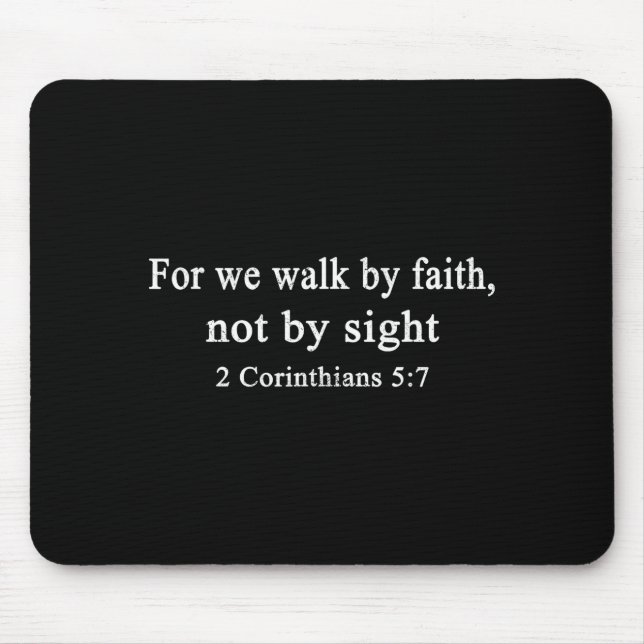 Christian Shirt Walk By Faith And Not By Sight Wor Musmatta (Framsidan)