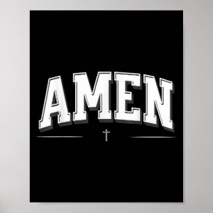 Christian Shirts För manar, Amen Poster
