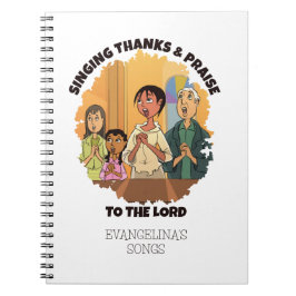 Christian SINGTHANKS OCH PRAISE Church Choir Anteckningsbok