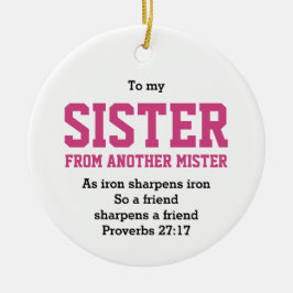 Christian SISTER FRÅN EN ANNAN MISTER Julgransprydnad Keramik