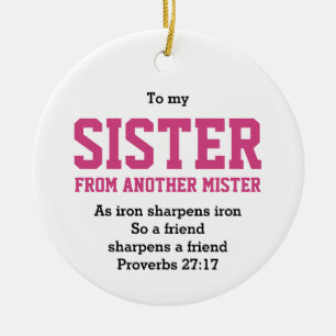 Christian SISTER FRÅN EN ANNAN MISTER Julgransprydnad Keramik