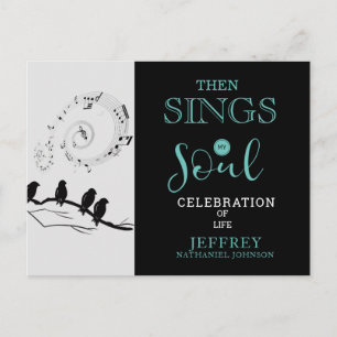 Christian Sjungor då min Soul Firande i Life Vykort