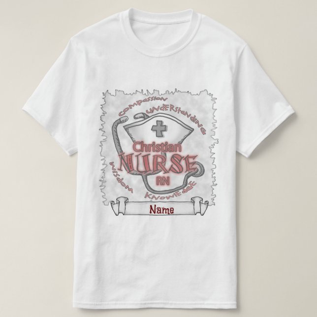 Christian sköterska axiom t shirt (Design framsida)