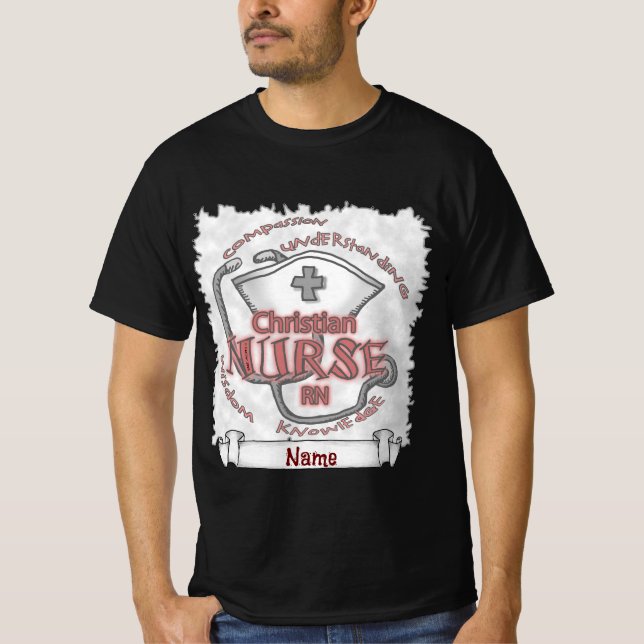 Christian sköterska axiom t shirt (Framsida)