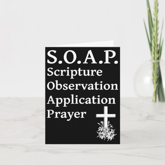 Christian Soap Scripture Observation Application P Kort (Framsida)